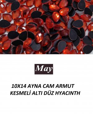 10X14 AYNA CAM ARMUT KESMELİ ALTI DÜZ HYACINTH