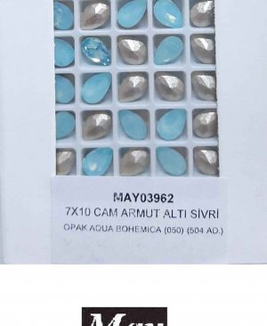 07X10 CAM ARMUT ALTI SİVRİ OPAK AQUA BOHEMICA (050)