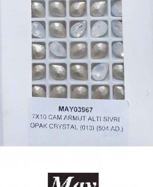 07X10 CAM ARMUT ALTI SİVRİ OPAK CRYSTAL (013)