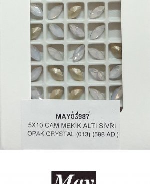 05X10 CAM MEKİK ALTI SİVRİ OPAK CRYSTAL (013)