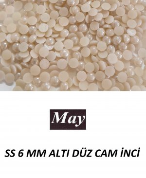 SS 6 MM ALTI DÜZ CAM İNCİ