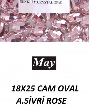 18X25 CAM OVAL A.SİVRİ ROSE