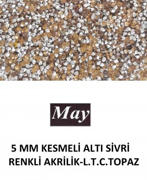 5 MM KESMELİ ALTI SİVRİ RENKLİ AKRİLİK-L.T.C.TOPAZ