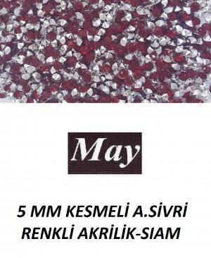 5 MM KESMELİ ALTI SİVRİ RENKLİ AKRİLİK-SIAM