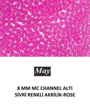 8 MM MC CHANNEL ALTI SİVRİ RENKLİ AKRİLİK-TOPAZ