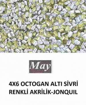 4X6 OCTOGAN ALTI SİVRİ RENKLİ AKRİLİK-JONQUIL