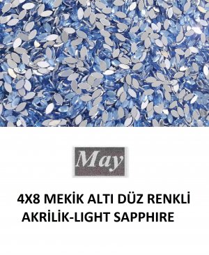 4X8 MEKİK ALTI DÜZ RENKLİ AKRİLİK-LIGHT SAPPHIRE