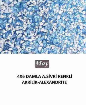 4X6 DAMLA ALTI SİVRİ RENKLİ AKRİLİK-ALEXANDRITE