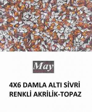 4X6 DAMLA ALTI SİVRİ RENKLİ AKRİLİK-TOPAZ