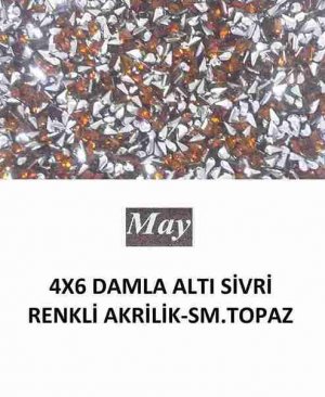 4X6 DAMLA ALTI SİVRİ RENKLİ AKRİLİK-SM.TOPAZ