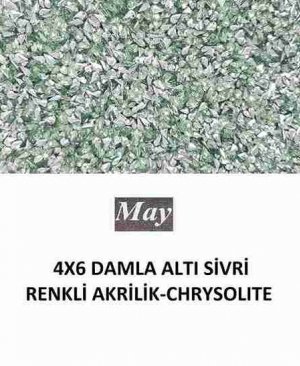 4X6 DAMLA ALTI SİVRİ RENKLİ AKRİLİK-CHRYSOLITE