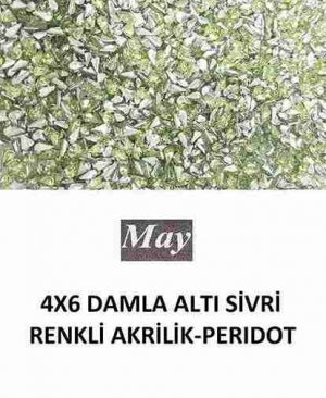 4X6 DAMLA ALTI SİVRİ RENKLİ AKRİLİK-PERIDOT