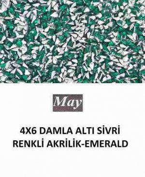 4X6 DAMLA ALTI SİVRİ RENKLİ AKRİLİK-EMERALD