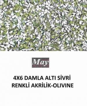 4X6 DAMLA ALTI SİVRİ RENKLİ AKRİLİK-OLIVINE