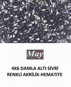 4X6 DAMLA ALTI SİVRİ RENKLİ AKRİLİK-HEMATITE