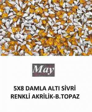 5X8 DAMLA ALTI SİVRİ RENKLİ AKRİLİK-BEACH TOPAZ