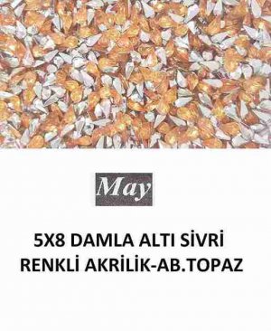 5X8 DAMLA ALTI SİVRİ RENKLİ AKRİLİK-AB.TOPAZ