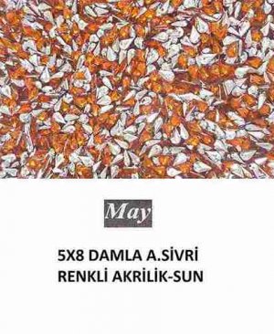 5X8 DAMLA ALTI SİVRİ RENKLİ AKRİLİK-SUN