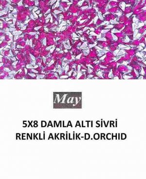 5X8 DAMLA ALTI SİVRİ RENKLİ AKRİLİK-DARK ORCHID