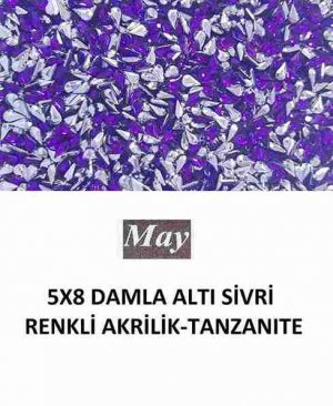 5X8 DAMLA ALTI SİVRİ RENKLİ AKRİLİK-TANZANITE