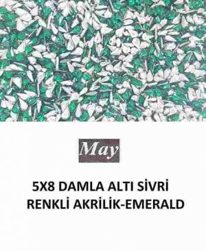 5X8 DAMLA ALTI SİVRİ RENKLİ AKRİLİK-EMERALD