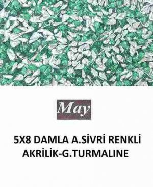 5X8 DAMLA ALTI SİVRİ RENKLİ AKRİLİK-G.TURMALINE