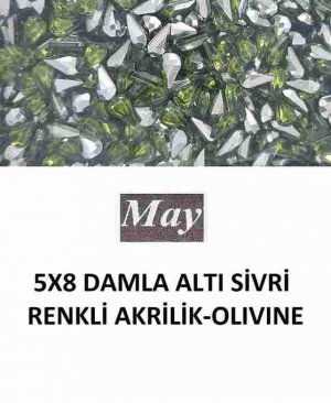 5X8 DAMLA ALTI SİVRİ RENKLİ AKRİLİK-OLIVINE