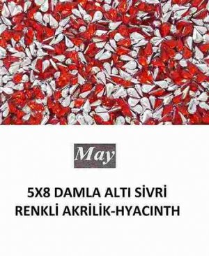 5X8 DAMLA ALTI SİVRİ RENKLİ AKRİLİK-HYACINTH