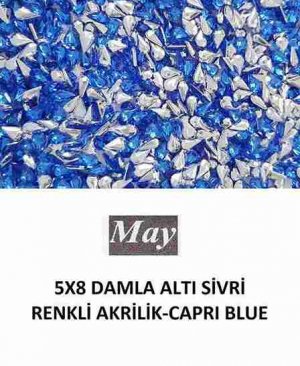 5X8 DAMLA ALTI SİVRİ RENKLİ AKRİLİK-CAPRI BLUE