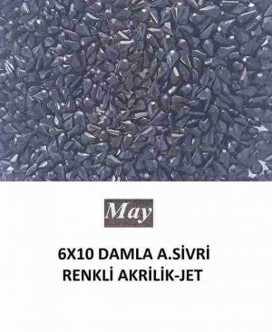 6X10 DAMLA ALTI SİVRİ RENKLİ AKRİLİK-JET