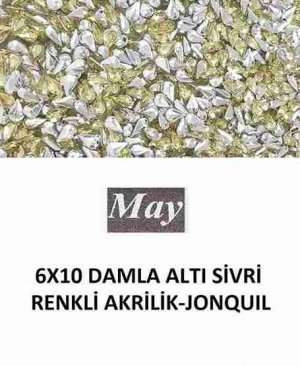 6X10 DAMLA ALTI SİVRİ RENKLİ AKRİLİK-JONQUIL