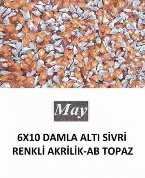 6X10 DAMLA ALTI SİVRİ RENKLİ AKRİLİK-AB TOPAZ