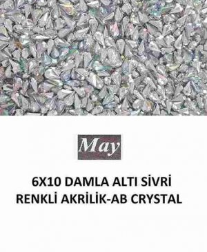 6X10 DAMLA ALTI SİVRİ RENKLİ AKRİLİK-AB CRYSTAL