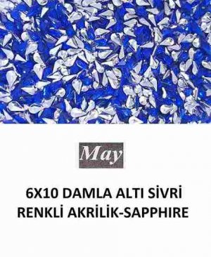 6X10 DAMLA ALTI SİVRİ RENKLİ AKRİLİK-SAPPHIRE