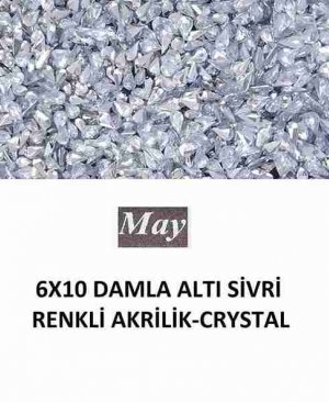 6X10 DAMLA ALTI SİVRİ RENKLİ AKRİLİK-CRYSTAL