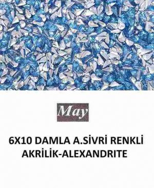 6X10 DAMLA ALTI SİVRİ RENKLİ AKRİLİK-ALEXANDRITE