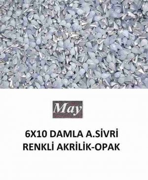 6X10 DAMLA ALTI SİVRİ RENKLİ AKRİLİK-OPAK