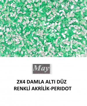 2X4 DAMLA ALTI DÜZ RENKLİ AKRİLİK-PERIDOT