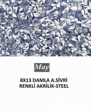 8X13 DAMLA ALTI SİVRİ RENKLİ AKRİLİK-STEEL