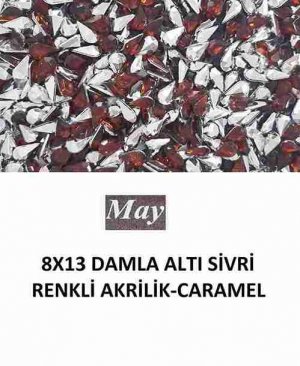 8X13 DAMLA ALTI SİVRİ RENKLİ AKRİLİK-CARAMEL