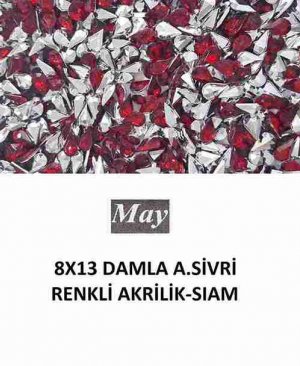 8X13 DAMLA ALTI SİVRİ RENKLİ AKRİLİK-SIAM