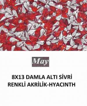 8X13 DAMLA ALTI SİVRİ RENKLİ AKRİLİK-HYACINTH