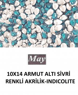 10X14 ARMUT ALTI SİVRİ RENKLİ AKRİLİK-INDICOLITE