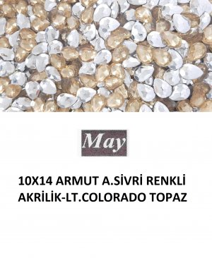 10X14 ARMUT ALTI SİVRİ RENKLİ AKRİLİK-LT.COLORADO TOPAZ