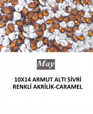 10X14 ARMUT ALTI SİVRİ RENKLİ AKRİLİK-CARAMEL