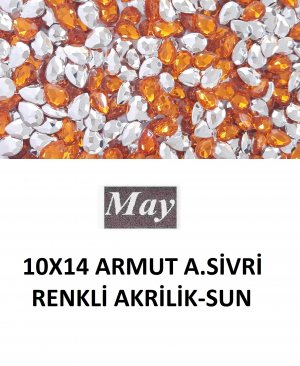 10X14 ARMUT ALTI SİVRİ RENKLİ AKRİLİK-SUN