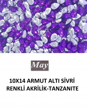 10X14 ARMUT ALTI SİVRİ RENKLİ AKRİLİK-TANZANITE