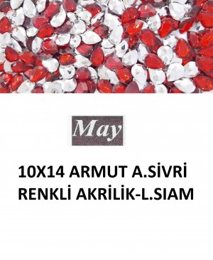 10X14 ARMUT ALTI SİVRİ RENKLİ AKRİLİK-LIGHT SIAM