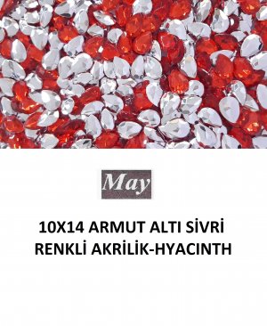 10X14 ARMUT ALTI SİVRİ RENKLİ AKRİLİK-HYACINTH