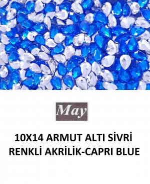 10X14 ARMUT ALTI SİVRİ RENKLİ AKRİLİK-CAPRI BLUE